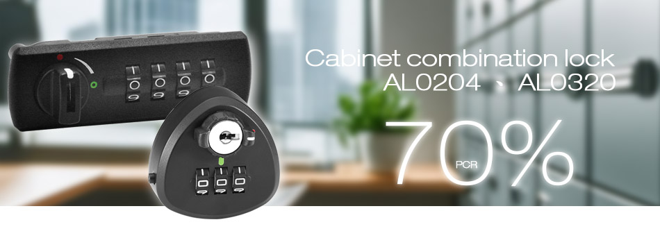 AL0204, AL0320 : Sinox Eco-friendly Cabinet Lock made of 70% PCR material