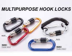 Outdoor Essential Combination Tool: Combination Hook Padlock