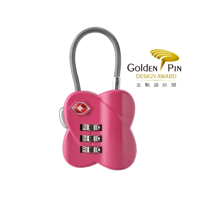 PL0567 TSA Zipped Bags Padlocks (Pink)