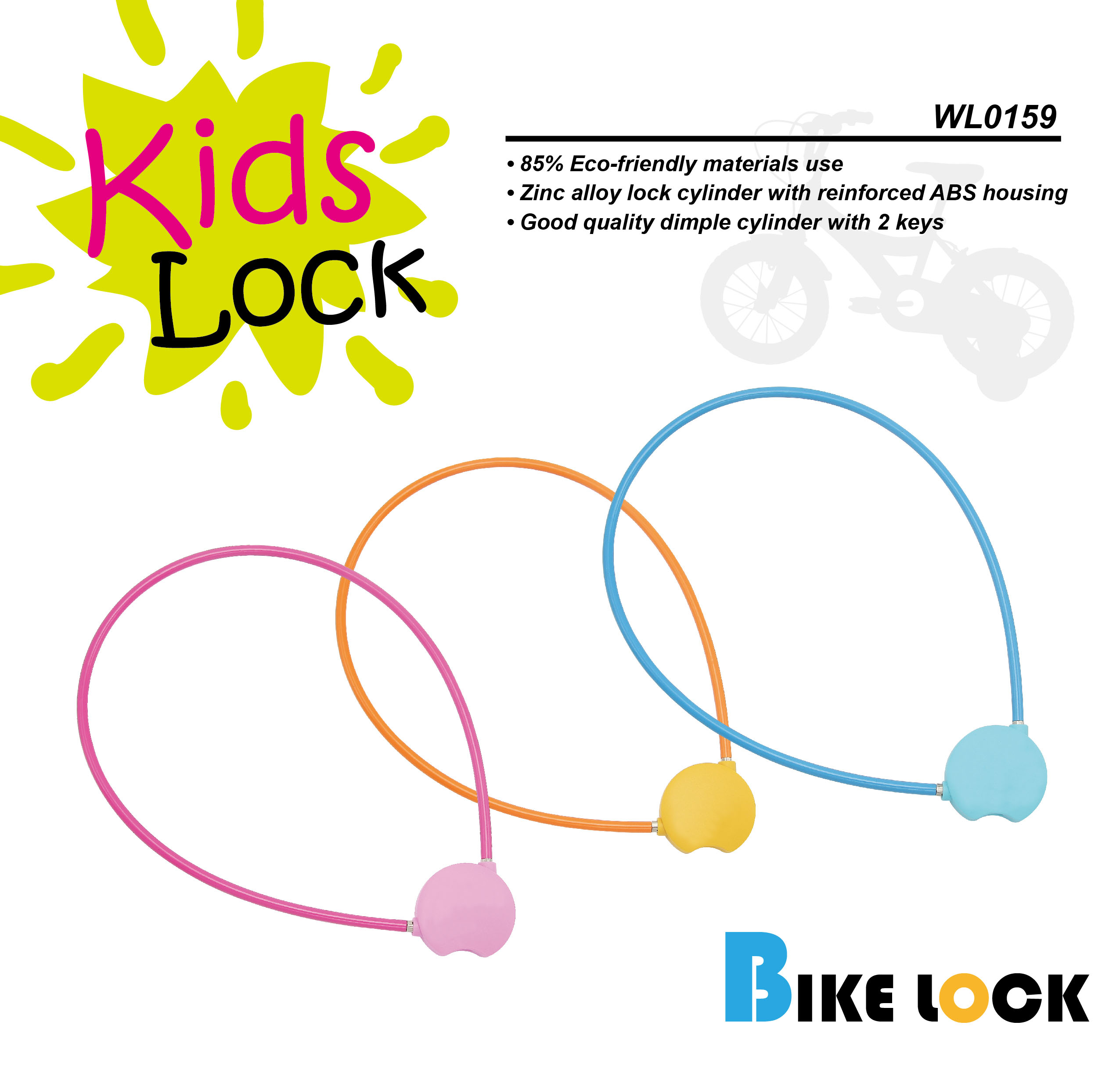 Eco-Friendly Kids Bike Lock from Sinox